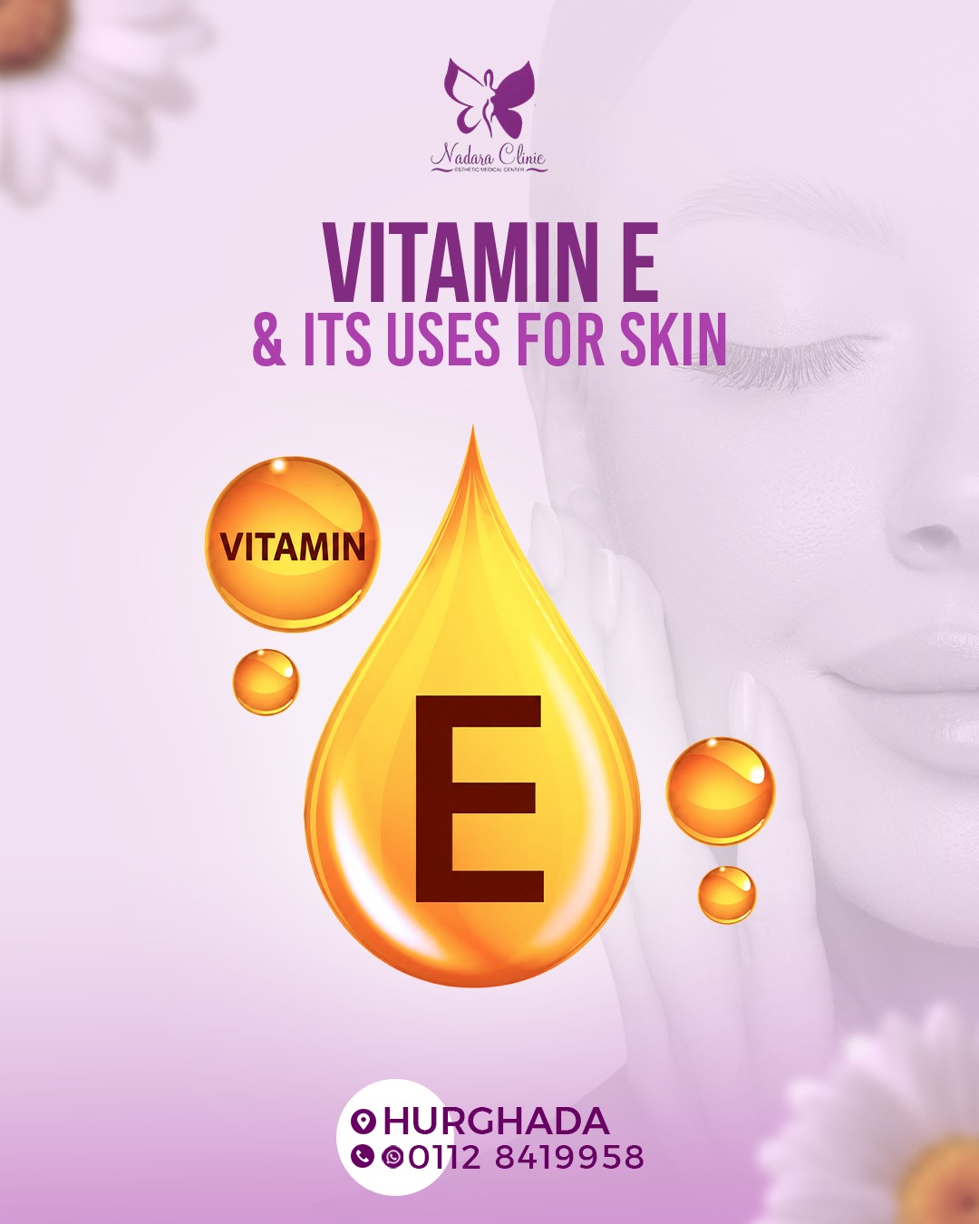 Vitamin E and its uses for the skin in Hurghada